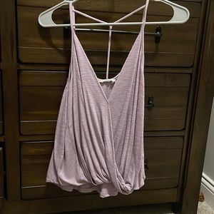 Spaghetti strap purple tank top